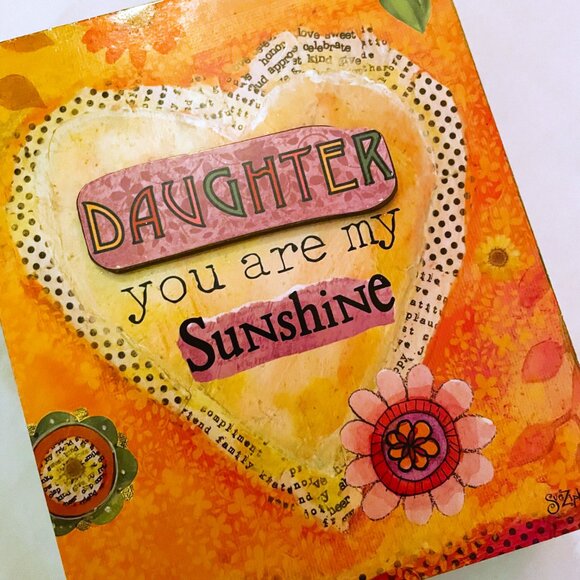 Sue Zipkin by Carson. Specialty Gift / Daughter You Are My Sunshine Flower Box - Picture 2 of 8